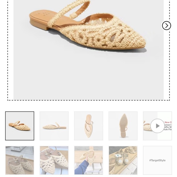 Target Sold Out Vienna Raffia Flats - Picture 3 of 3